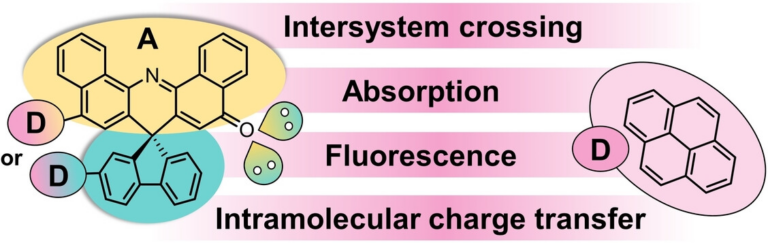 Tuning the Absorption, Fluorescence, Intramolecular Charge Transfer, and Intersystem Crossing in Spiro[fluorene]acridinone