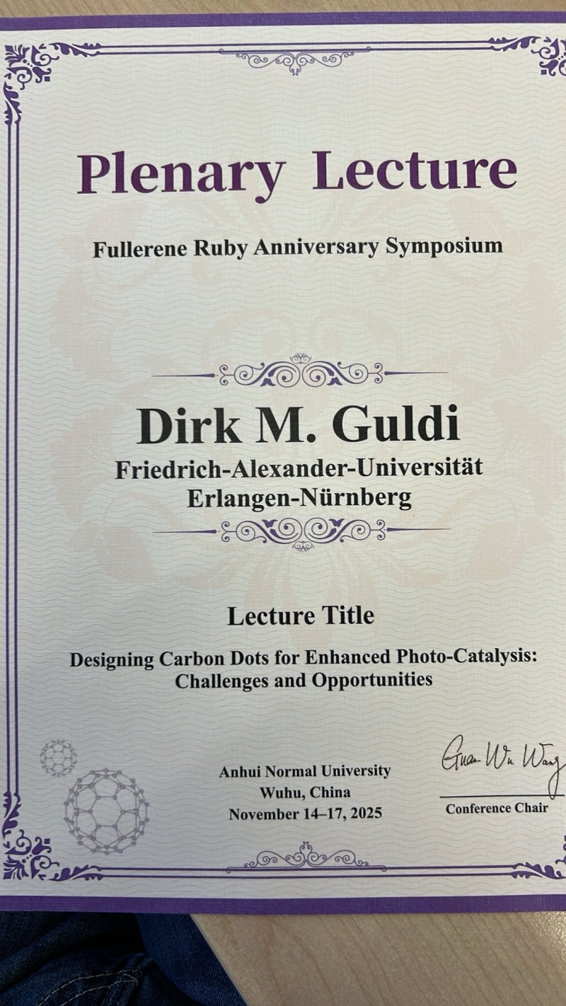 Prof. Guldi at the 2025 Fullerene Ruby Anniversary Symposium